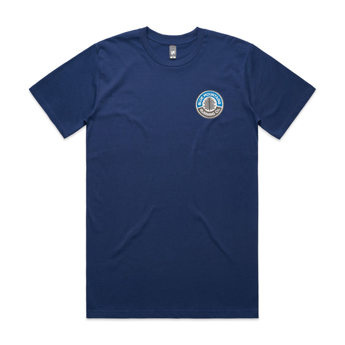 Mens Blue Mountains Running Co Embroidered Tee