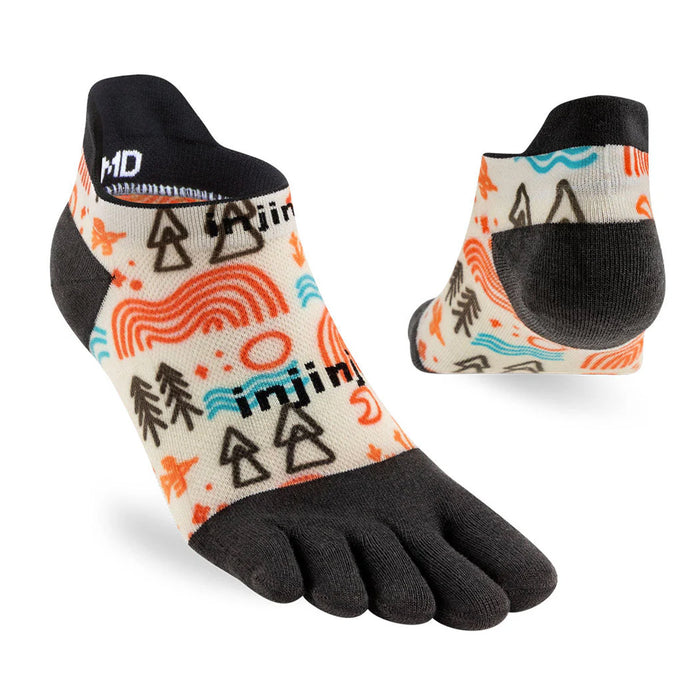 Mens Injinji Run Artist Designed No-Show Socks