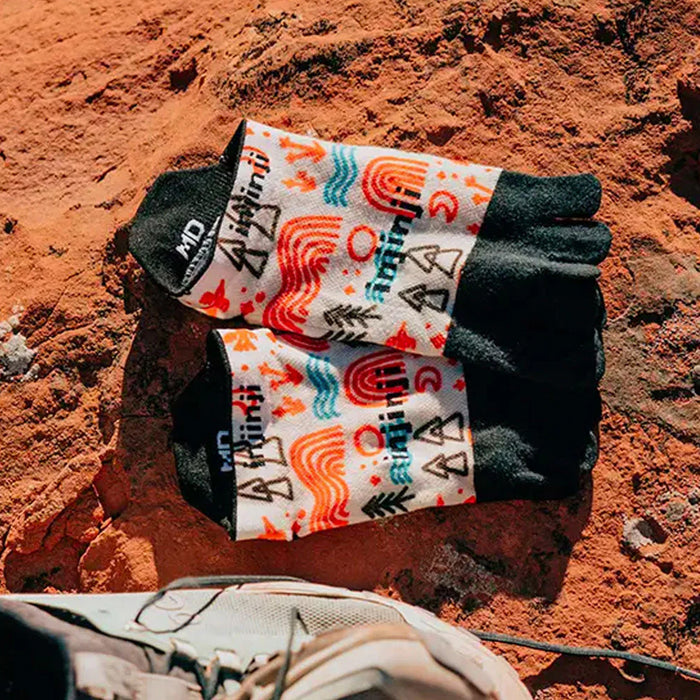 Mens Injinji Run Artist Designed No-Show Socks