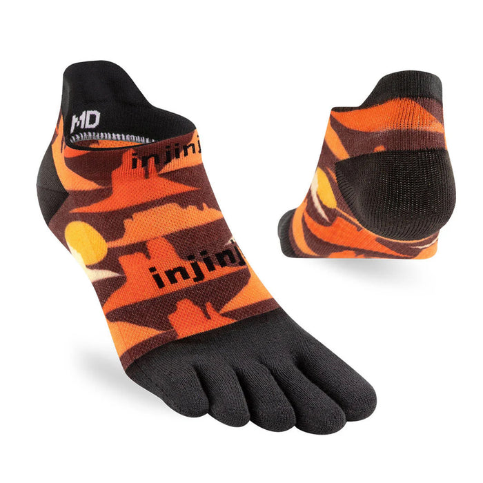 Mens Injinji Run Artist Designed No-Show Socks