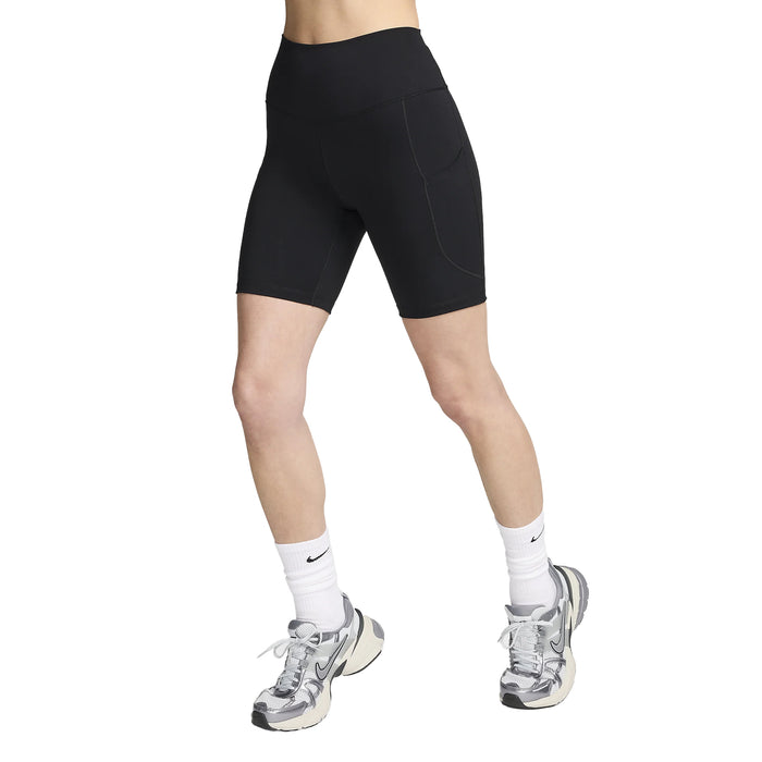 Nike Dri-Fit One High-Waisted 8" Biker Shorts With Pockets