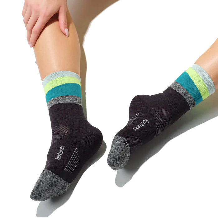 Unisex Feetures Elite Ultra Light Cushion Mini Crew Socks