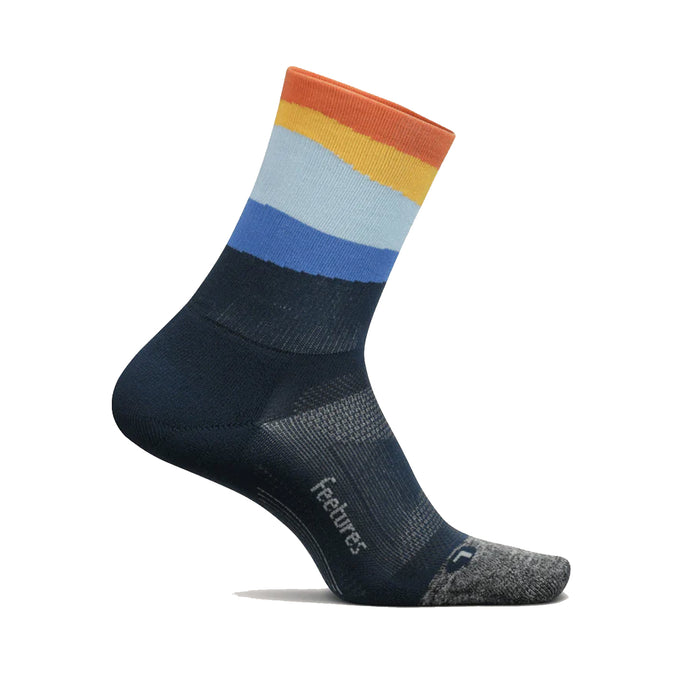 Unisex Feetures Elite Ultra Light Cushion Mini Crew Socks