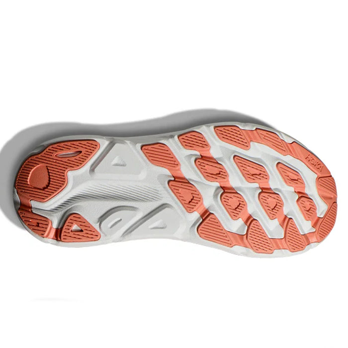 Womens HOKA Clifton 9 - Cantaloupe / White