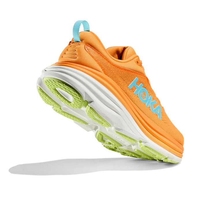 Womens HOKA Bondi 8 - Solar Flare / Lettuce