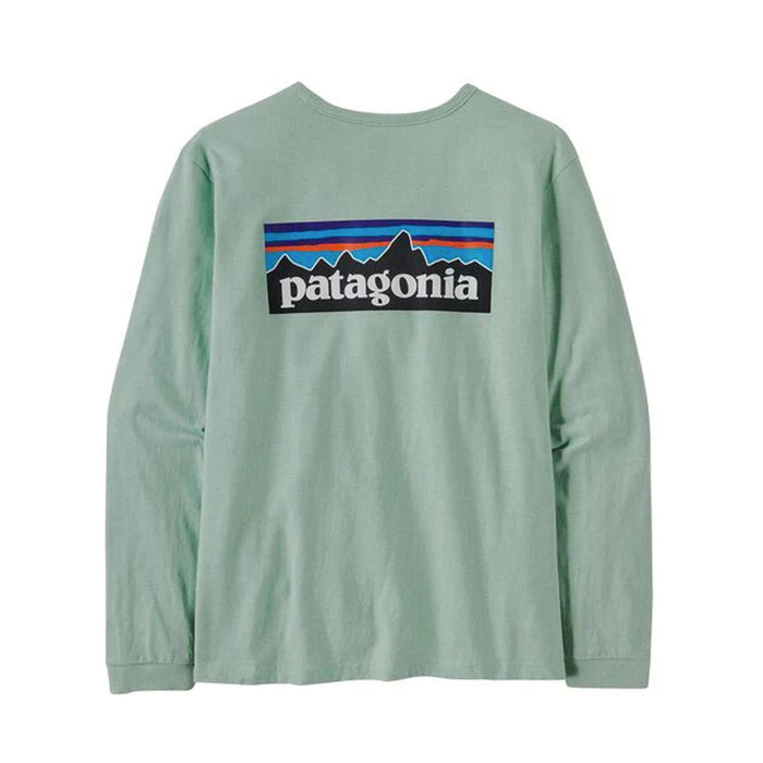 Womens Patagonia P-6 Logo Long Sleeve Responsibili-Tee